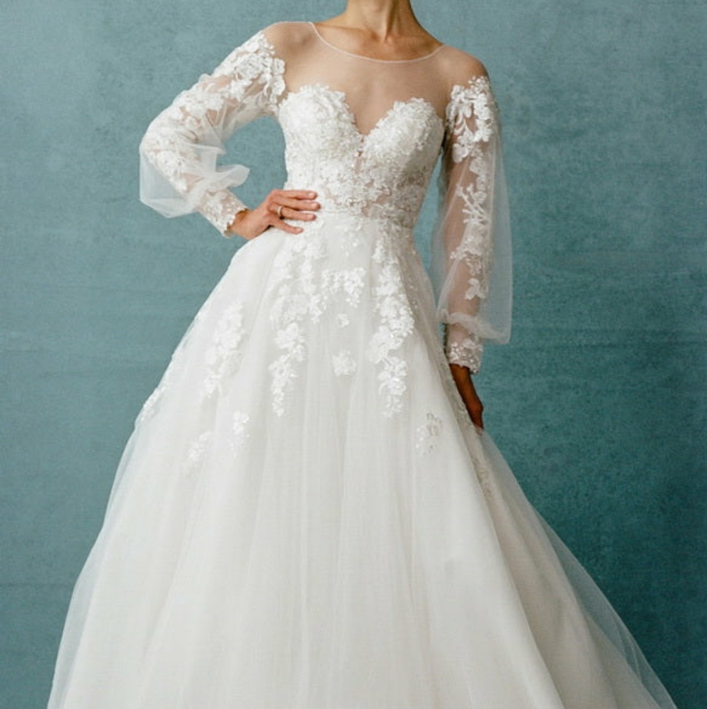 BICICI & COTY wedding dress with FREE matching cathedral pearl veil